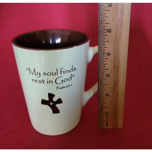 Christian Coffee Mug Bible Quote My Soul Finds Rest in God - Picture 7 of 9